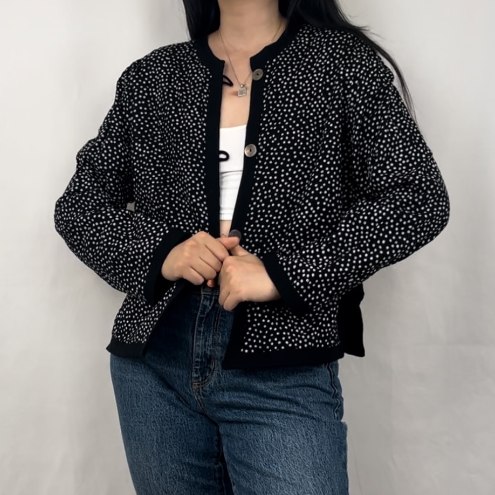 Vintage Reversible Round Collar Lightweight Jacket - Picture 1 of 8